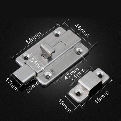 Нержавеющая сталь автоматический пружинный Болт замок для ванной двери защелка заглушка Пряжка дверной болт Противоугонная фурнитура штифт