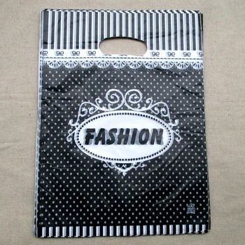 

100pcs 25x20cm fashion design Gift Bags Plastic Boutique Pouches Shopping Gift Package Bag 01502038