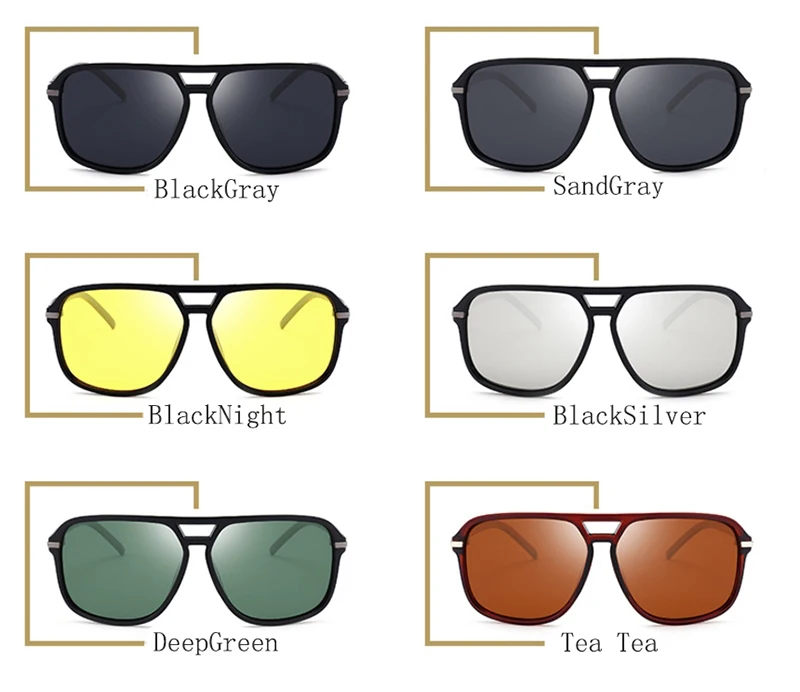 Yoovos поляризованные высококачественные мужские солнцезащитные очки, Ретро стиль квадратное зеркало для вождения солнцезащитные очки UV400 бренд Lunette De Soleil Homme