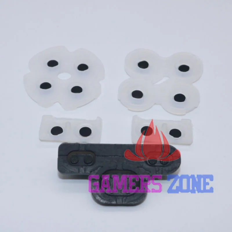 

100sets Clear Rubber Conductive Button Pad for PS3 Wireless Controller Replacement