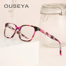 Ацетатная Женская винтажная оправа для очков, прозрачные дизайнерские очки, женские оптические очки# HT22109