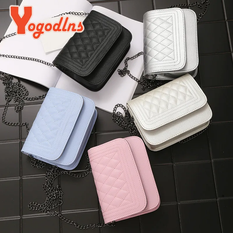 Yogodlns بو الجلود النساء حقيبة ساعي منقوشة السيدات Crossbody حقيبة سلسلة العصرية الحلوى اللون صغيرة رفرف حقيبة يد للتسوق Yogodlns بو الجلود النساء حقيبة ساعي منقوشة السيدات Crossbody حقيبة سلسلة العصرية الحلوى اللون صغيرة رفرف حقيبة يد للتسوق