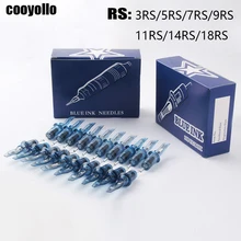 10 шт. Одноразовые стерилизованные иглы для татуировки 3RS/5RS/7RS/9RS/11RS/14RS/18RS Перманентный макияж картридж Иглы для татуировки Вращающаяся ручка