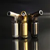 Hot Outdoor Compact Butane Jet Lighter Turbo Torch Lighter Fire Windproof Portable Spray Gun Metal Lighter 1300 C NO GAS ► Photo 1/6