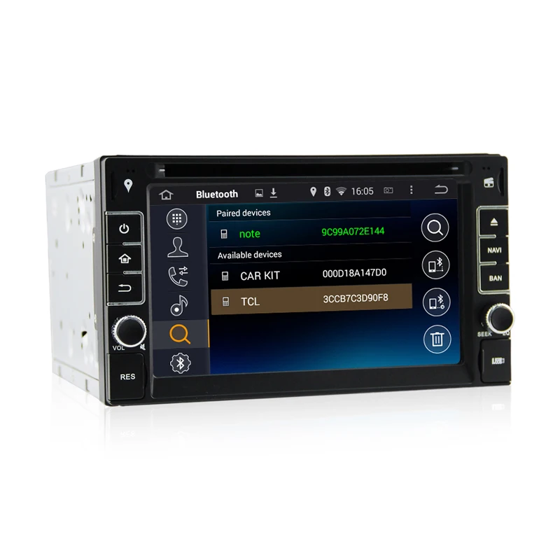 Perfect 2 Din Android 5.11 Car DVD GPS Universale Stereo Radio Player 6.2 inch Quad core 1.6G Touch double 2din With DAB+3G WIFI 2