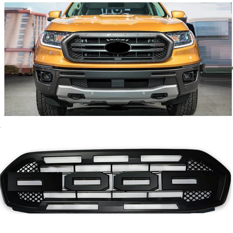 

OWN DESIGN MODIFIED FRONT RACING GRILLS GRILLE MESH BUMPER MASK COVER FIT FOR 2018 RANGER T8 LOW VERSION EXTERIOR GRILL PARTS