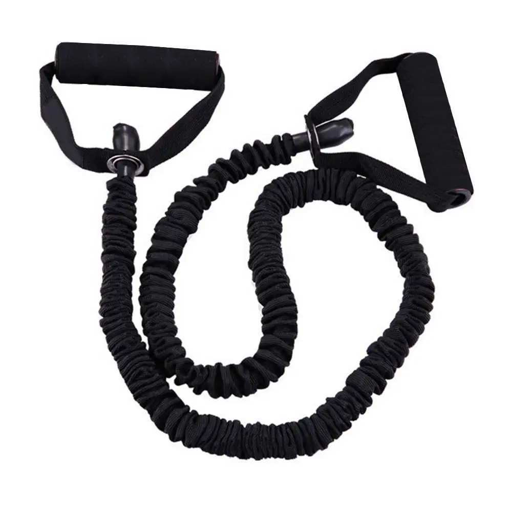 Дропшиппинг Йога тяга веревка фитнес Эспандеры упражнения трубы силовая тренировка резиновая веревка экспандер тренировки - Цвет: new black