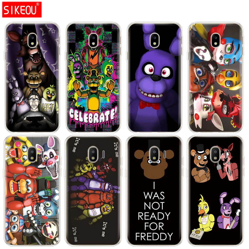 

silicone cover phone case for Samsung Galaxy J3 J5 J7 2017 J330 J530 J730 PRO j2 2018 five nights at freddy's fnaf freddy