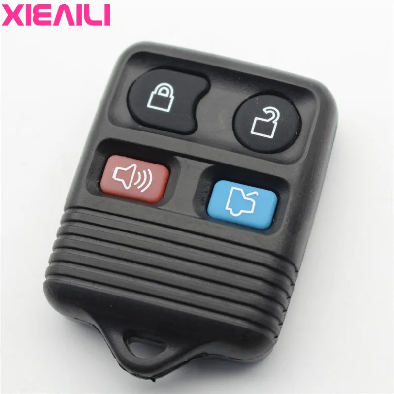 

XIEAILI 50Pcs OEM 4Button Remote Control Key Case Shell For Ford Mustang/Focus/Marquis/Town Key Fob Case S489