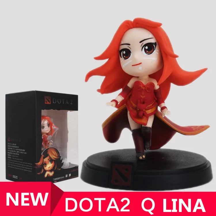 Wholesale 1pcs Q Lina Dota 2 Figure Heros Cm Fv Pvc Action