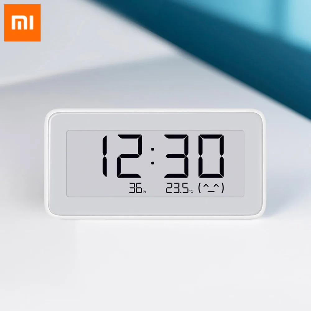Оригинальные умные часы Xiaomi Mijia с датчиком температуры и влажности цифровые Bluetooth