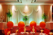 10ft*20ft Wedding Stage Decoration Wholesale Party Backdrop for Stage Decoration Stage Backdrop with Detachable Swag