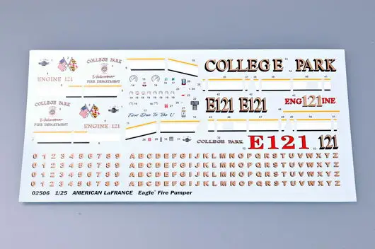 02506 Американский лафранс Орел пожарная Насосная машина 1/25