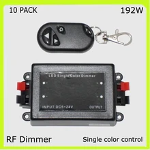 DC12V 24 V 192 W Одноцветный беспроводной затемнитель с дистанционным управлением RF управления для светодиодных лент светодиодных аксессуаров Светодиодные строки радио requency типа