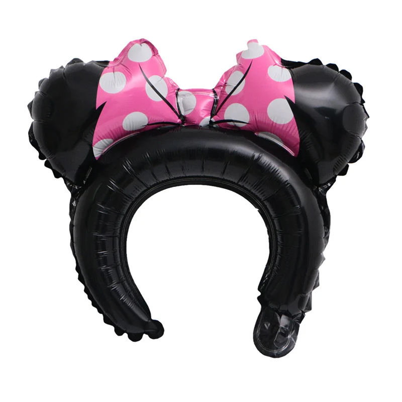 10 шт. Микки повязка на голову "Минни" с фольгой воздушный шар милый кролик медведь воздушный шар в форме животного розовый Детские игрушки День рождения украшения