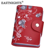 5 шт./лот, Женская Натуральная кожа банк кредитное имя держатель для карт, с печатными цветами, рекламные подарки, CNM005