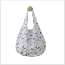 Модная женская нейлоновая складная сумка на молнии, водонепроницаемая Эко сумка для покупок, переносная многоразовая сумка для хранения продуктов