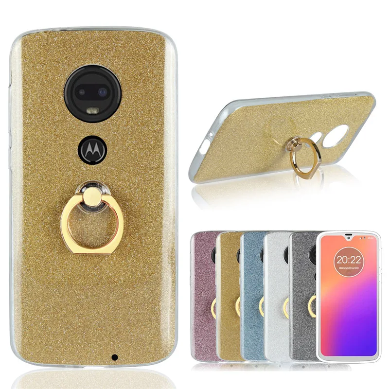 Чехол с кольцом для Motorola One Power силиконовый мягкий чехол из ТПУ защитный E5 Play Z3 |