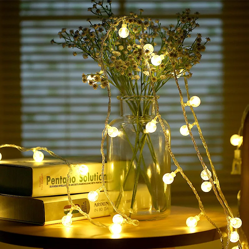 3 м светодиодный шнур на батарейках для рождественской свадьбы, вечеринки, украшения, наружные вечерние Suplies светодиодный гирлянда, сказочные огни - Цвет: 3m 20round white
