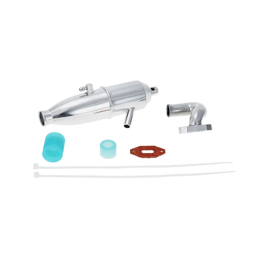 BQ002 Aluminum Upgrade Exhaust Pipe for 1/10 HSP RC Nitro Car Partin