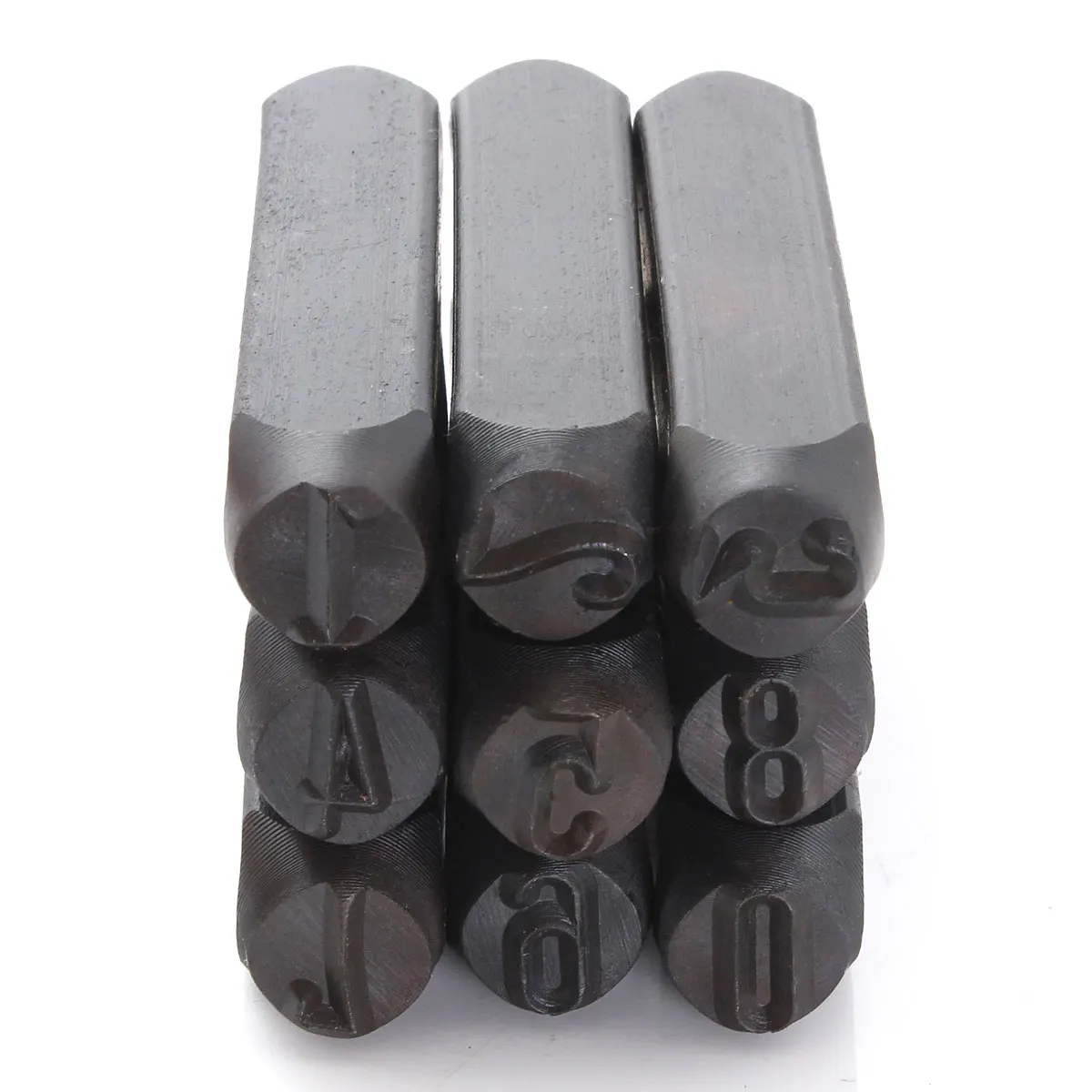 SZS Hot Stamps Numbers Set Punch Steel Metal Tool Case Craft Hot 12.5mm