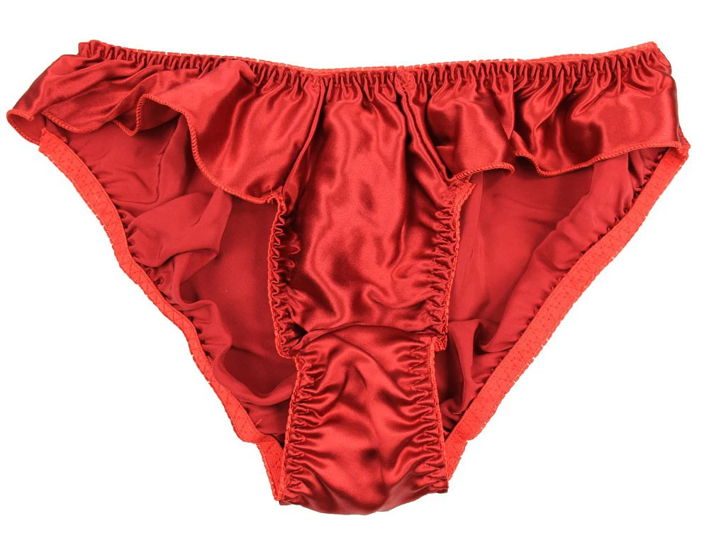 silk_women_flouncing_waist_panties_red