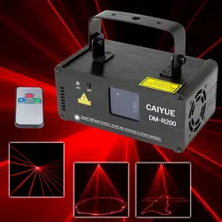 Caiyue дистанционный пульт 200 mw красной лазерной эффект сценического освещения DM 512 professional лазер сканера свет DJ диско танцевальный зал клубный