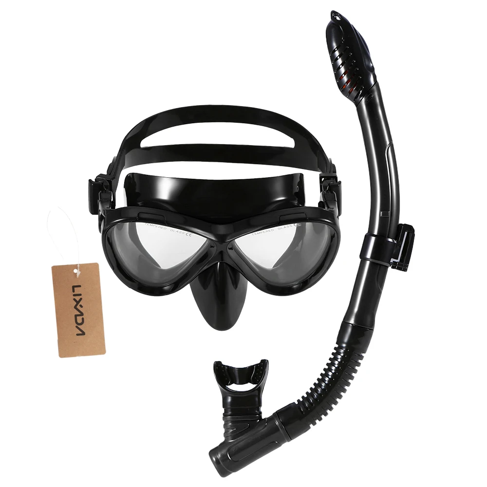 Lixada, детская маска для подводного плавания, набор трубок, маска для подводного плавания, очки для дайвинга, плавания, легкое дыхание, Сухая вода, Спортивная трубка