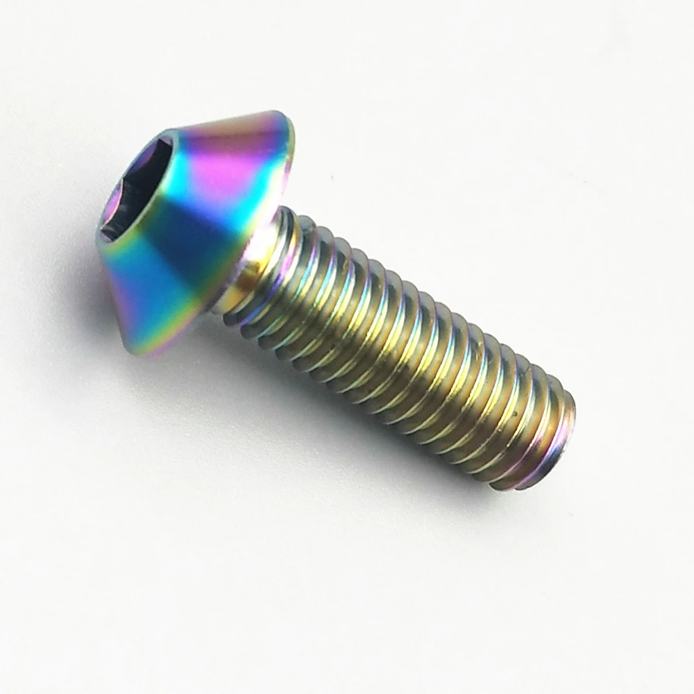 Titanium Bolts M8x25 Mushroom Motorcycle Modified Multi-Color (8)
