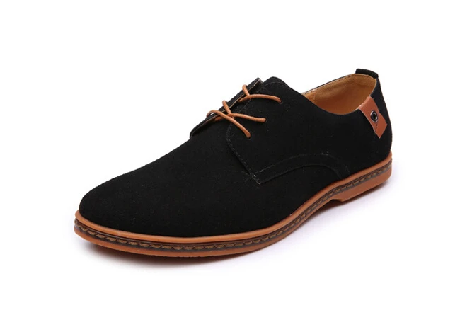 Для мужчин обувь, Новая мода замшевые кожаные туфли мужские кроссовки 9908 повседневная обувь оксфорды для сезон: весна–лето зимняя обувь дропшиппинг - Цвет: black