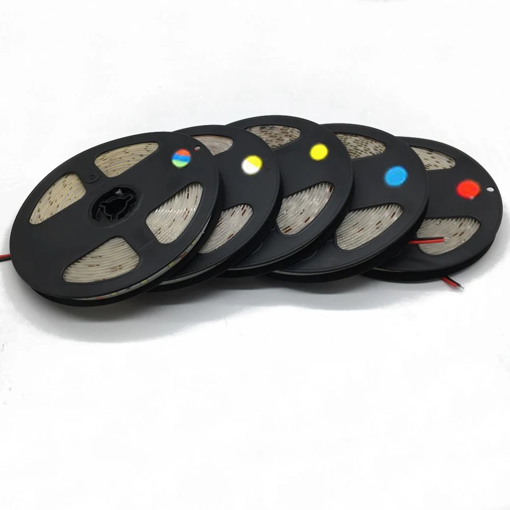 Гибкая водостойкая Светодиодная лента 5 м/рулон RGB холодный белый красный зеленый