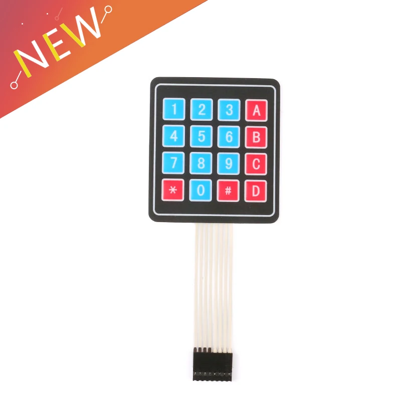 

16 Key 4 x 4 Membrane Switch Keypad 4x4 4*4 Matrix Array Matrix keyboard 1/2/5/10Pcs