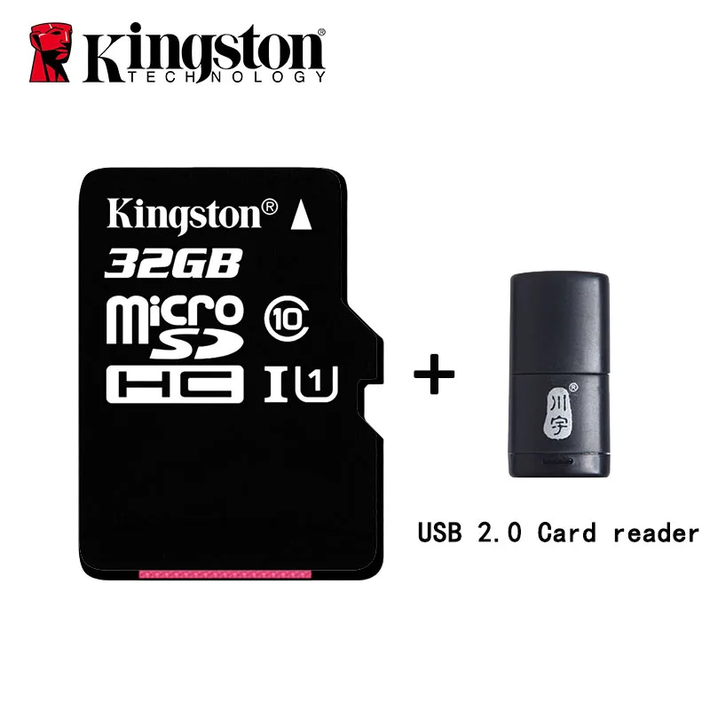 Kingston Micro SD карта класс 10 карта памяти 32 Гб MicroSDHC UHS-I TF карта microsd с USB 3,0 кард-ридер SD адаптер