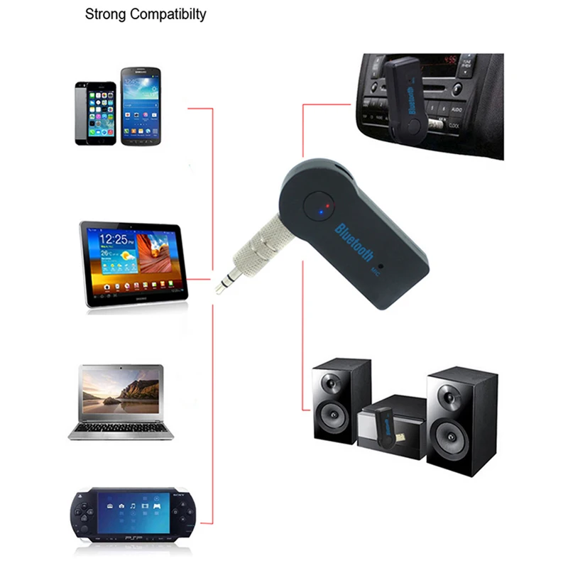 3,5 мм Aux приемник Bluetooth гарнитуры Беспроводной Bluetooth4.1 автомобильный адаптер для наушников MP3 Музыка Аудио Reciever адаптер