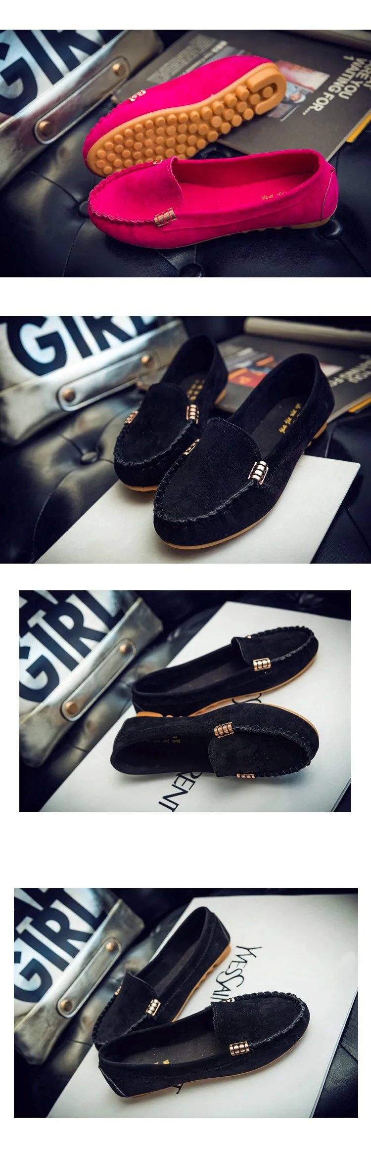 Hot Sale 2016 Summer Woman Flats New Fashion Pure Color Wild Concise Flat Casual Shoes Round Toe Comfortable Female Shoes DT81 (9)