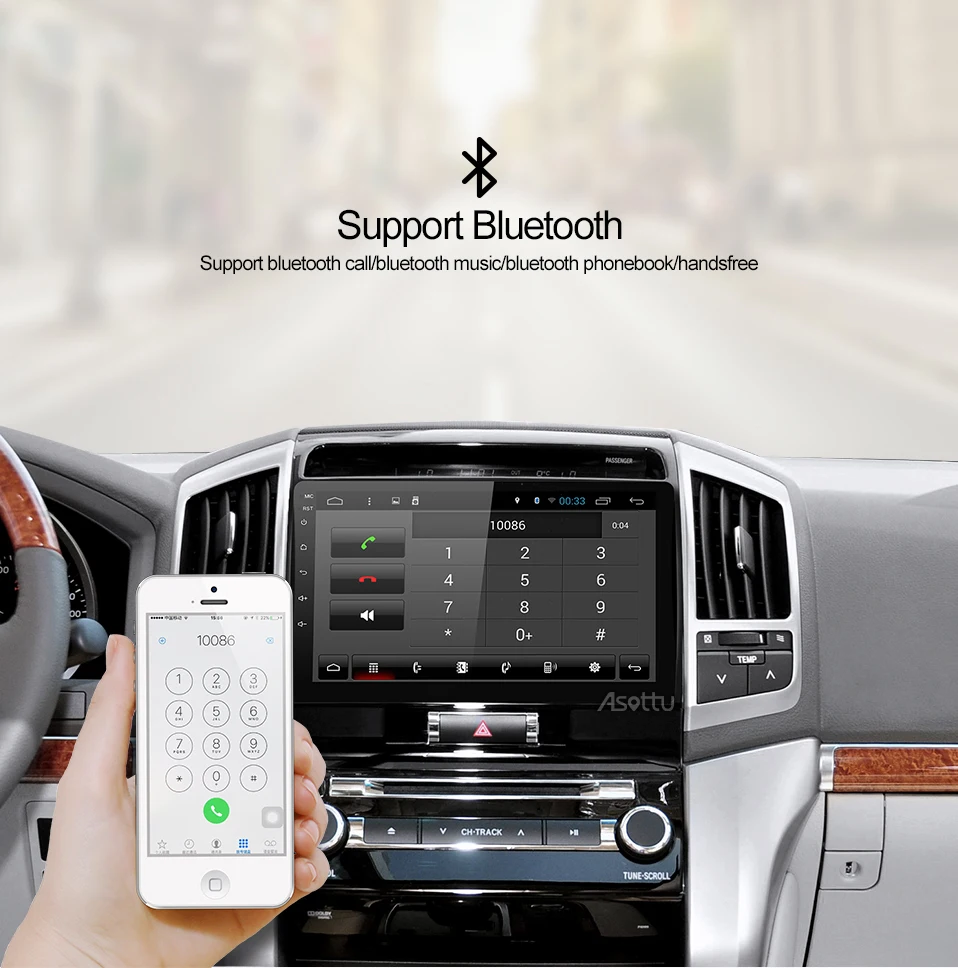 Flash Deal Asottu MKLZ1081 Android 8.1 Car DVD Player for toyota Land Cruiser Octa Core Car DVD GPS Navigation palyer Car Radio Multimedia 3