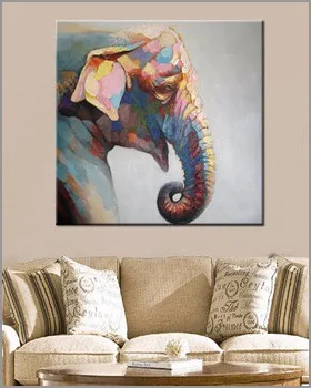 Elephant Oil Painting (2)
