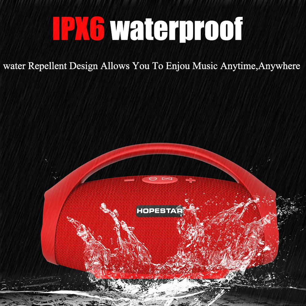 Портативная Bluetooth Колонка HOPESTAR H32 беспроводная наружная Водонепроницаемая IPX6