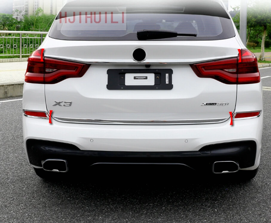 

Car cover auto styling For BMW X3 G01 2018 2019 ABS Chrome Trunk Lid Copertura Modanatura 1 / 2 PZ