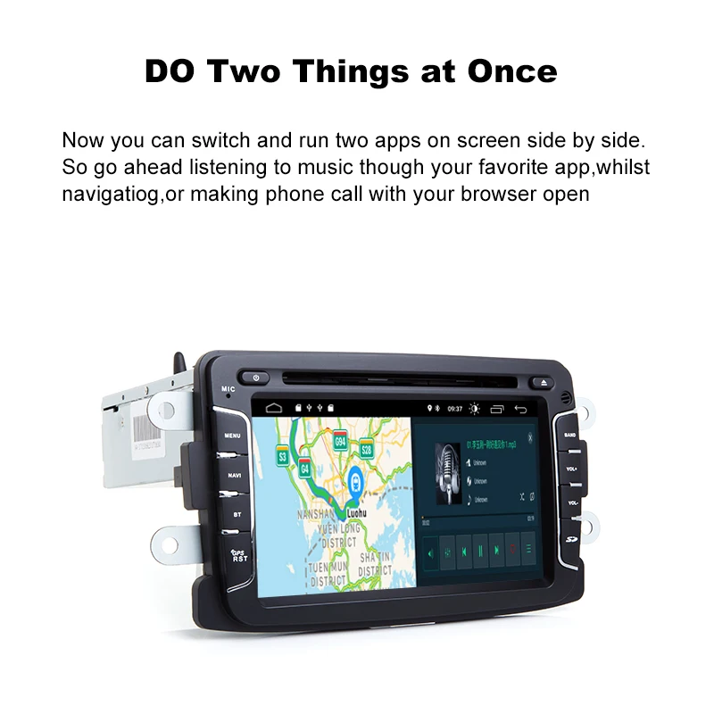 Excellent android 9.0 Car DVD For Dacia Lodgy Logan Duster Sandero Renault Captur/Lada/Xray 1 din radio gps navigation multimedia player 4