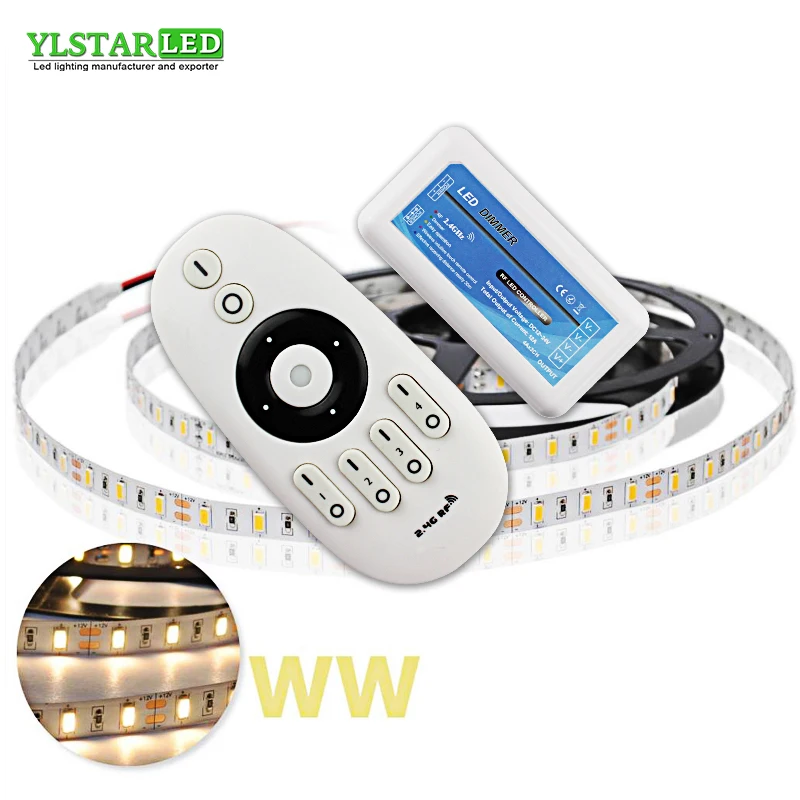 

YLSTAR Press Button 2.4G 4-Zone Touchable dimming controller dimmer Wireless RF Remote Group Dimmable for 5050 3528 led strip