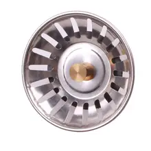 Практичный кухонный фильтр для раковины из нержавеющей стали для удаления отходов пробка стопорный фильтр#23443