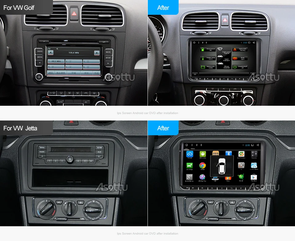 Perfect EU RU warehouse Asottu  CDZ9081 car dvd player  for Skoda Fabia octavia Superb Yeti Seat Rapid for vw golf tiguan polo passat CC 5