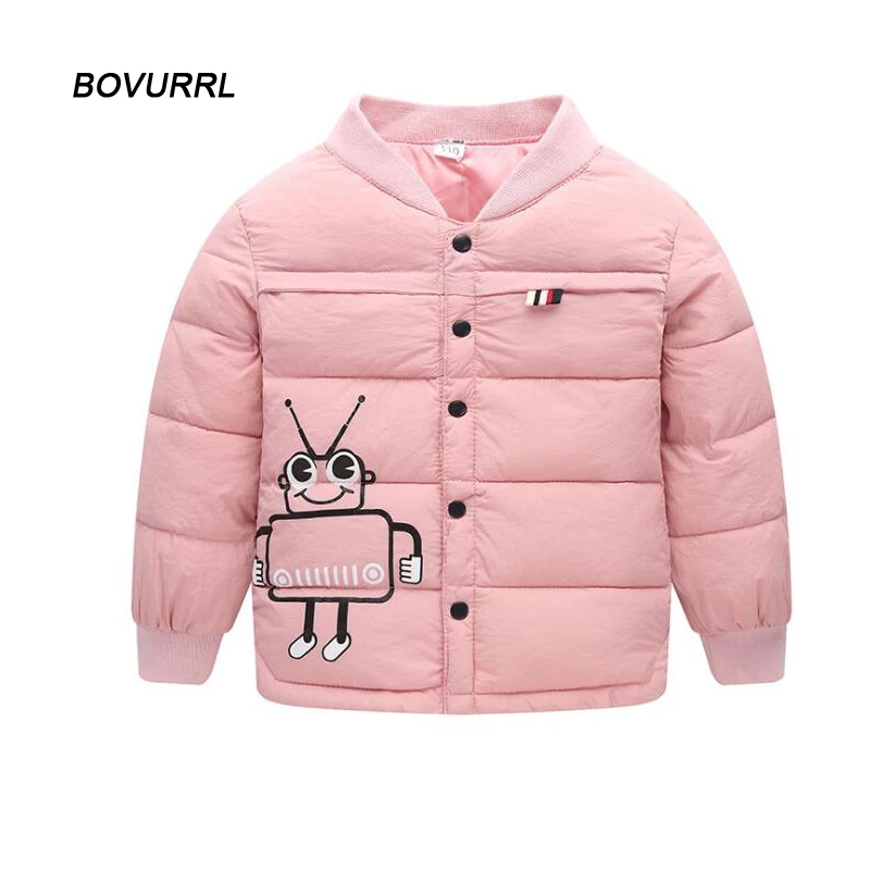 

Children Jackets Boys Girls Winter down coat Baby Winter Coat Kids warm outerwear Coat snowsuit Overcoat Clothes Robot Print