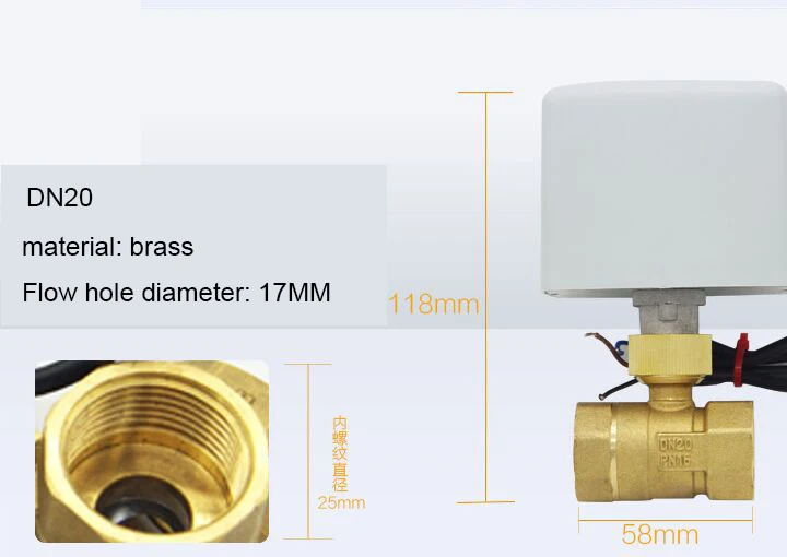 DN15 DN20 DN32 3 способа 3 провода 2 управления электрический шаровой клапан, латунный моторизованный шаровой клапан 2 способ переключатель Тип клапаны
