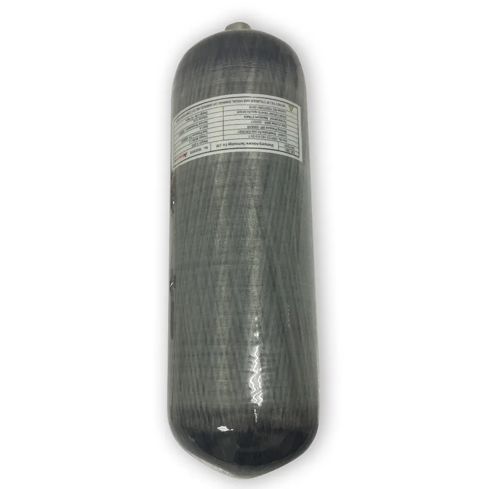 AC1090 Acecare 9L сжатого воздуха бутылка 30Mpa 4500psi углерода волокно Дайвинг Co2 газовый баллон высокого давление для Пневматика с предварительной