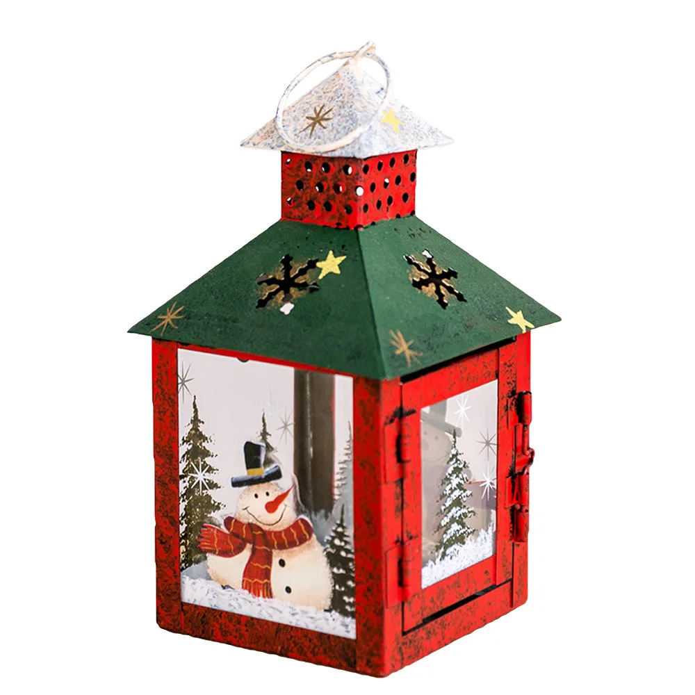 Christmas Decorations Retro Windproof Candle Holder ...