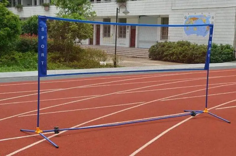 

5.1M Portable Badminton net frame Badminton grid Shuttlecock Block supporting rack with Oxford cloth bag