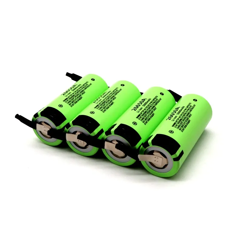 Fikida 26650 аккумуляторная батарея 26650A литиевая батарея 3,7 V 5000mAh 26650-50A подходит для фонарика+ DIY никель