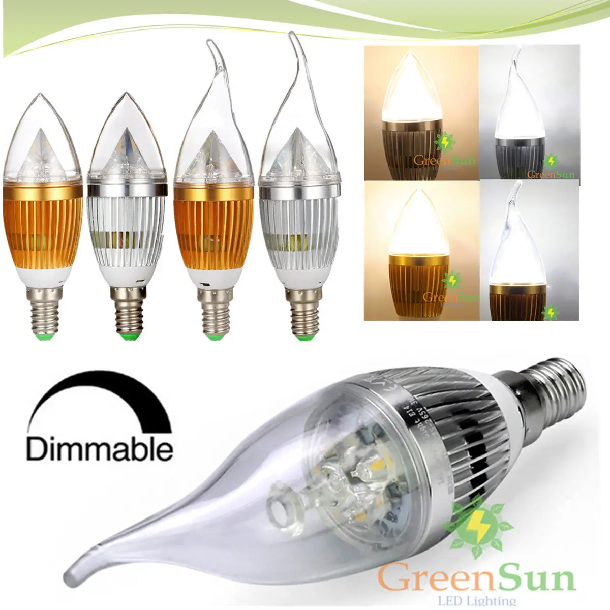 

Dimmable 85-265V 3W 5W E14 LED Retro Filament Light Lamp Flame Candle Spot Light Bulb